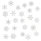 Oblique-Unique® Schneeflocken Schnee Sticker für weihnachtliche Dekoration - Weinachten Deko