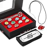 Halloween Kinderringe Set, Verstellbar Kinder Ringe Set, Schwarzes Stirnband, Einstellbare Öffnun...