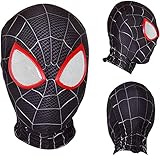 Schwarze Spider-Man-Maske für Kinder und Erwachsene | Superhelden-Kostüm | Ultrabequeme elastische...