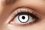 Eyecatcher 84080441-952 - Farbige Kontaktlinsen, 1 Paar, für 12 Monate, Weiß, Karneval, Fasching,...