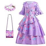 BanKids Encanto Kleid Isabella Kostüm für Mädchen Madrigal Cosplay Outfits Geburtstag Halloween...