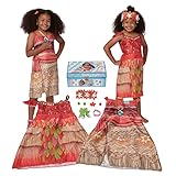 Disney Princess 221344-VAI 2 Kleider im Vaiana-Style, 11-teilig, 150-180cm