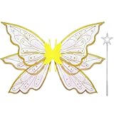 Goenb Feenflügel Erwachsene Feenflügel Kinder, Feen Flügel Damen Erwachsen Winx Club Kostüm...