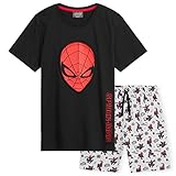 Marvel Schlafanzug Jungen Kurz 3D Kinder Pyjama Set Schlafanzüge für Jungen und Teenagers Shorty...
