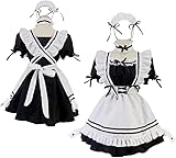 KOLENSA Japanische Damen Anime Maid Apparel Outfit Cosplay Kostüm Kleid Mädchen Sissy Fancy French...