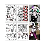 Karneval Tattoo 4 Large Sheets SS Temporäre Tattoo-Costume/Cosplay Party Accessoires,Halloween...