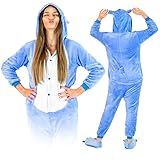 ZOLTA Jumpsuit Onesie für Damen und Herren - Sanft Kuschelig Unisex Pyjama - Warme Schlafanzug -...