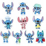 10 Stück Stitch Figuren Set, Stitch Mini Figuren, Lilo und Stitch Figuren, Mini Figuren Set Stitch,...