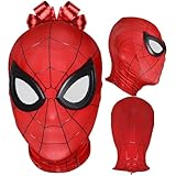 Rote Spider-Maske für Kinder und Erwachsene | Superhelden-Kostüm | Elastische Maske aus...