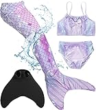 Corimori – Meerjungfrau-Schwimm-Flosse mit Bikini für Kinder, Meerjungfrau Aqua,...