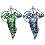 2 Stück Elfenblattbroschen, mittelalterliche, Damen- und personalisierte Vintage-Broschen für Herr...