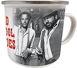 Emaille Becher 0,5 L - Bud Spencer & Terence Hill - Old School Heroes EBB06