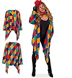 KarnevalsTeufel Kostüm-Set Clown 5-teilig Weste mit passender Schleife und Mini-Melone, Handschuhe...