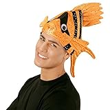 NET TOYS Lustige Fischmütze Tropen Fischhut orange Fisch Hut Mütze Tierhut Tiermütze Clownfisch...
