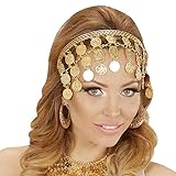 NET TOYS Orientalischer Schmuck Bauchtänzerin mit Goldmünzen - Gold - Aufregender...