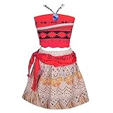 Lito Angels Prinzessin Moana Vaiana Kostüm Kleid Verkleidung für Kinder Mädchen Größe 5-6 Jahre...