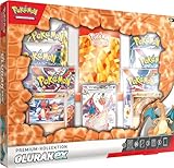 Pokémon-Sammelkartenspiel: Premium-Kollektion Glurak-ex (1 geprägte holografische Promokarte, 2...