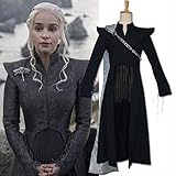 Game of Thrones Staffel 7 Daenerys Targaryen Cosplay Kostüm Drache der Mutter Perücken S Schwarz