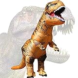 JASHKE Trex Kostüm T rex Kostüme Erwachsene Aufblasbares Kostüm Halloween Kostüm Dinosaurier...