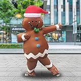 Aufblasbarer Weihnachts Kostüm, Lebkuchenmann Aufblasbares Kostüm für Erwachsene Aufblasbare für...