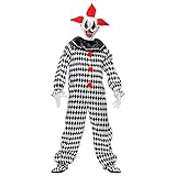 Widmann - Kostüm Zirkus Clown, Killer Clown, Horror Harlekin, Pantomime, Halloween