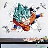 Wandsticker Kinder, Dragon Ball Wandtattoo Dragon Ball Kinder Wandtattoos Anime Poster,...