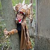 Krause & Sohn Triceratops Kostüm Dino Saurier Grandasaurus für Kinder 4-6 Jahre braun Tier...