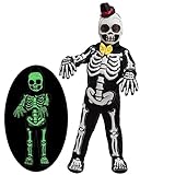 Spooktacular Creations Skelett Kostüm für Kinder (Small, Black)