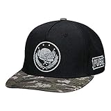 JINX Pubg Baseballkappe mit Pan-Wappen, Schwarz/Camo, Erwachsene