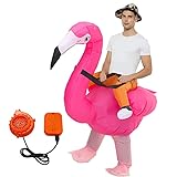 AirSuit® Aufblasbares Kostüm Rosa Flamingo | Ungewöhnliches Kostüm in Erwachsenengröße |...