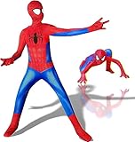 OWOAOOwl Klassische Kinder Spider Kostüm, Kinder Spider Cosplay Kostüm 3D Superheld Fancy Kleid...