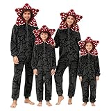 Demogorgon kostüm Herren Unisex 3D Demogorgon Onesie Kostüm Weihnachts Pyjama Familie Set Winter...