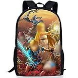 The Legend of Zelda Rucksack Cartoons Schwarz Hohe Kapazität Backpack Boys Girls Teenagers Kinder...
