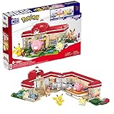 Mega Pokémon Bauset, 648 Teile, mit Pikachu, Chaneira, Evoli und Togepi, Bauspielzeug für Kinder...