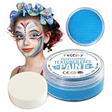 Festicy Profi Theaterschminke Blau, 20g inkl. Schwamm I Schminke Karneval 2025 | EN 71-3, Reach...