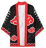QYIFIRST Herren Damen The red Clouds Akatsuki Strickjacke Umhang Mantel Kimono Cosplay Kostüm...