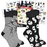 Disney Nightmare Before Christmas Crew Socken Größe 10-13 ~ Jack Nightmare Before Christmas Socken...