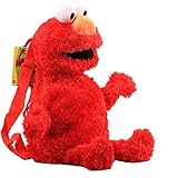 Plüsch-Rucksack, Sesamstraße, Schultasche, Cartoon-Elmo, Krümelmonster, großer Vogel, gefüllter...