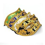 VKI® 4Pcs Herren Venetianische Maskerade Maske Karneval Kostüm Fasching Verkleidung A