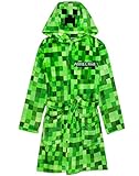 Minecraft-Dressingkleid Pixelated Creeper Gamer Geschenk Jungen Bademantel 9-10 Jahre