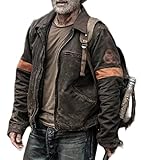 Aksah Fashion Herren The Walking Rick Grimes Return Costume Andrew Lincoln Baumwolljacke, braun, L