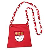 KarnevalsTeufel.de Tasche Köln, Umhängetasche, Kölner Wappen Kölle Alaaf Accessoires Tasche