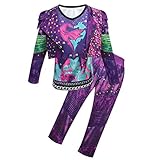laughZuaia Lustiges Fancy Dressing Up Weste + Jacke + Hose Set Descendants 3 Mal Evie Klassisches...