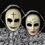 Byhsoep Halloween Purge maske Maske,2 Stück The Purge Masken God & Cross Killer Maske,Horror Maske...