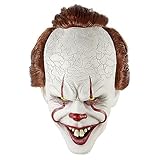 SK MISS Halloween Clown Masken, Scary Masken für Erwachsene, Horror Clown Maske, Gruselige...