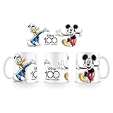 Disney Mickey Mouse und Ente Donald Tasse zum 100. Jahrestag, Keramik, 315 ml