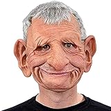EAGSTRIKY Alte Mann-Maske, realistisches Latex, gruselige alte Mann-Maske, voller Kopf, menschliche...