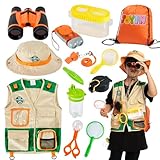 JOYIN Draussen Forscherset & Bug Catcher Kit für Kinder mit Kinder Weste, Hut, Fernglas,...