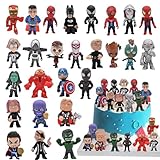 Mini Figuren Set, 26 Stück Mini Action Figuren Set, Kuchen Dekoration, Figuren Cake Topper,...