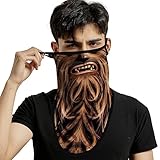 ShopINess Ohrbügel Gesichtsmaske Bandana - Chewbacca